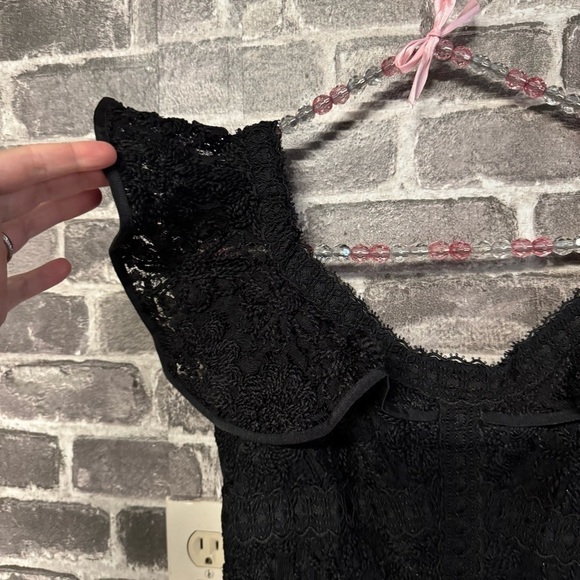 ALEXIS black off the shoulder Embroidered lace Edlyn Jumpsuit - Picture 5 of 13